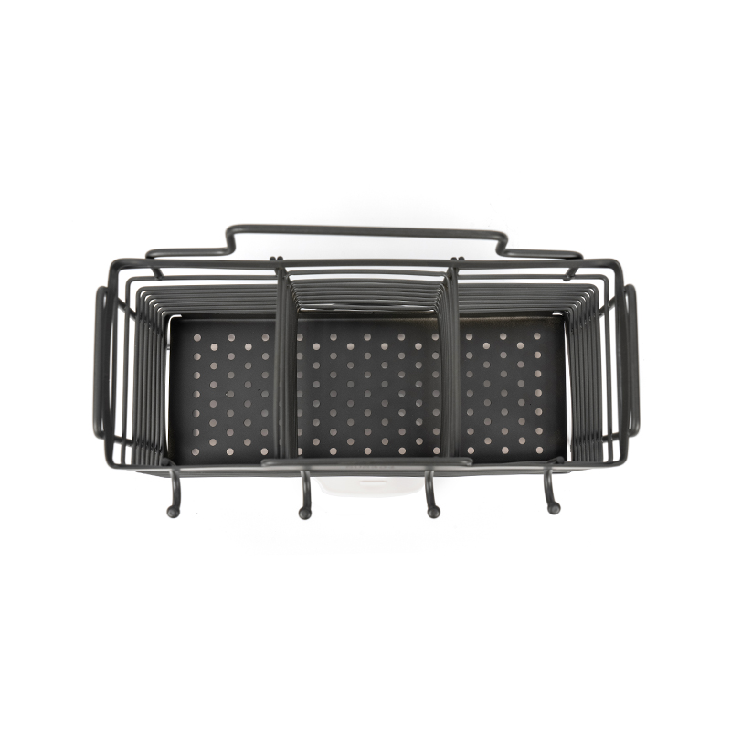 Rak Pengeringan Pinggan 3 Petak dengan Pemegang Perkakas