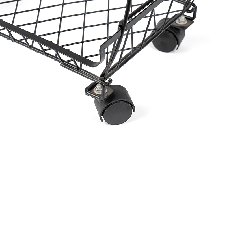 Bakul Buah & Sayuran Boleh Bertindan 4 Tingkat dengan Roda Bergolek