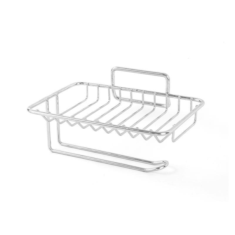 Pinggan Sabun Seramik dengan Saliran Sendiri & Kaki Keluli Tahan Karat