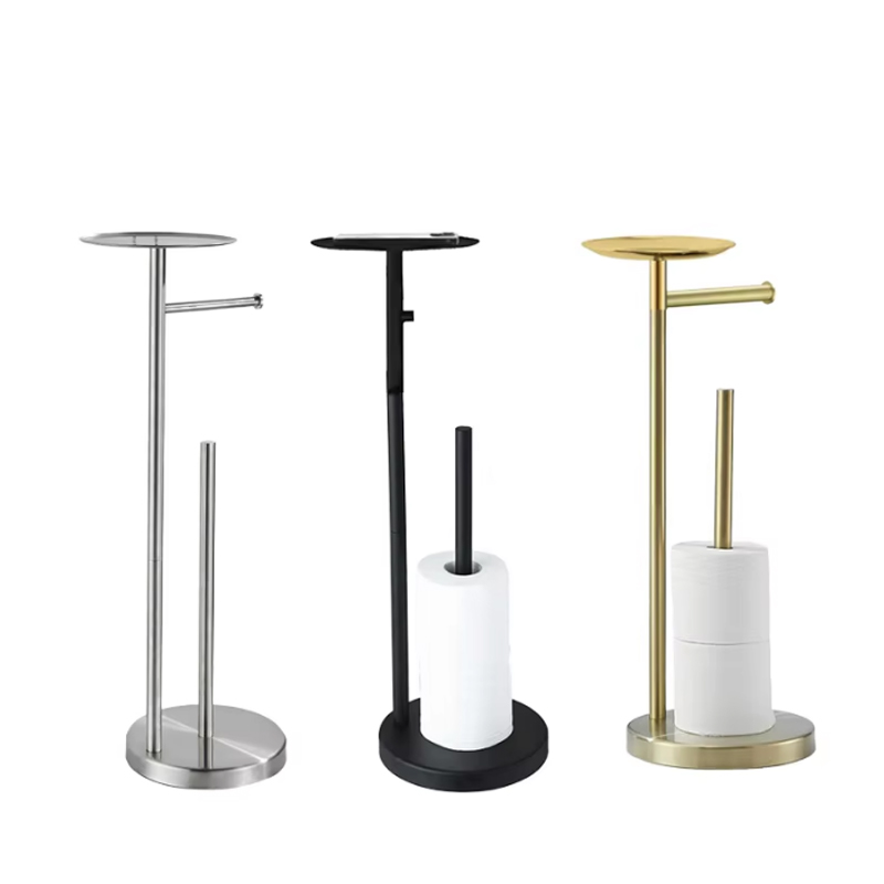 Pemegang Kertas Tandas Berdiri Bebas dengan Rak Penyimpanan